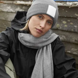 Appliqué patch beanie