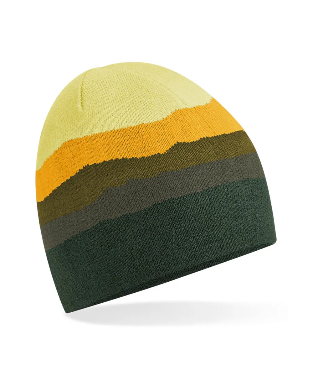 Mountain peaks pull-on beanie in Alpine Peaks