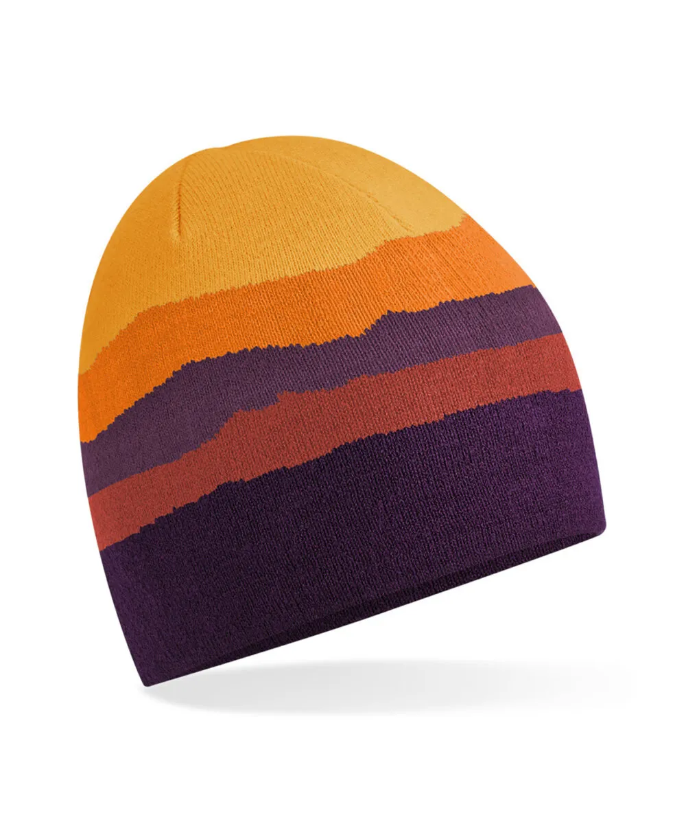 Mountain peaks pull-on beanie in Desert Peaks
