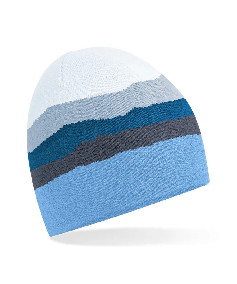 Mountain peaks pull-on beanie in Glacier Peaks