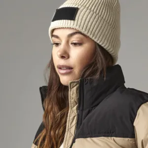 Fashion patch beanie
