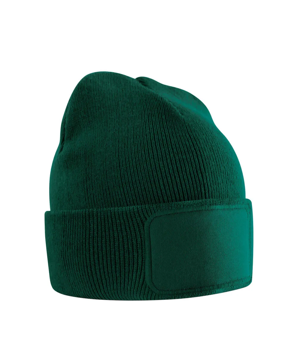 Kids original patch beanie in Bottle Green
