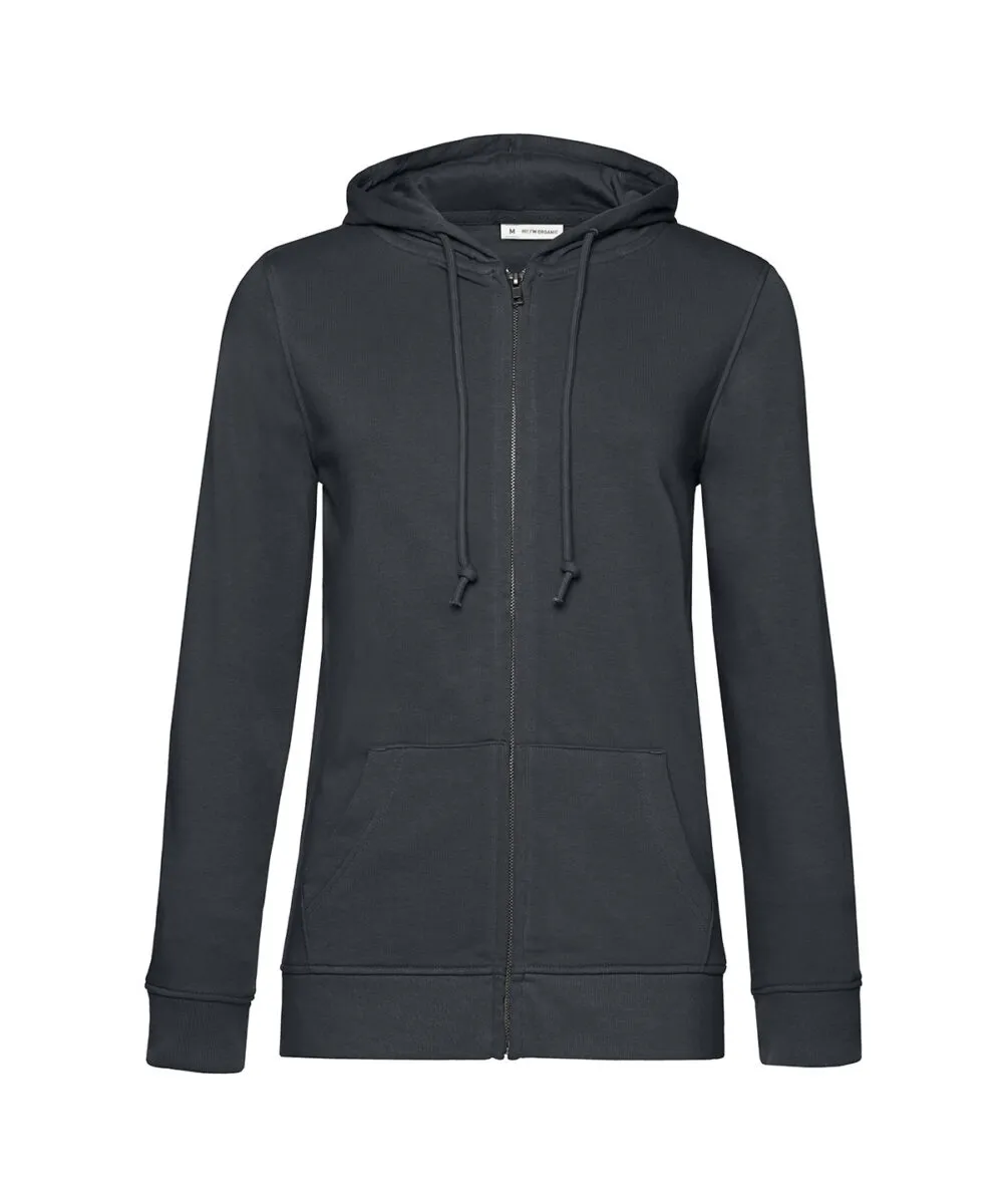 B&C Inspire Zipped Hood /women in Asphalt