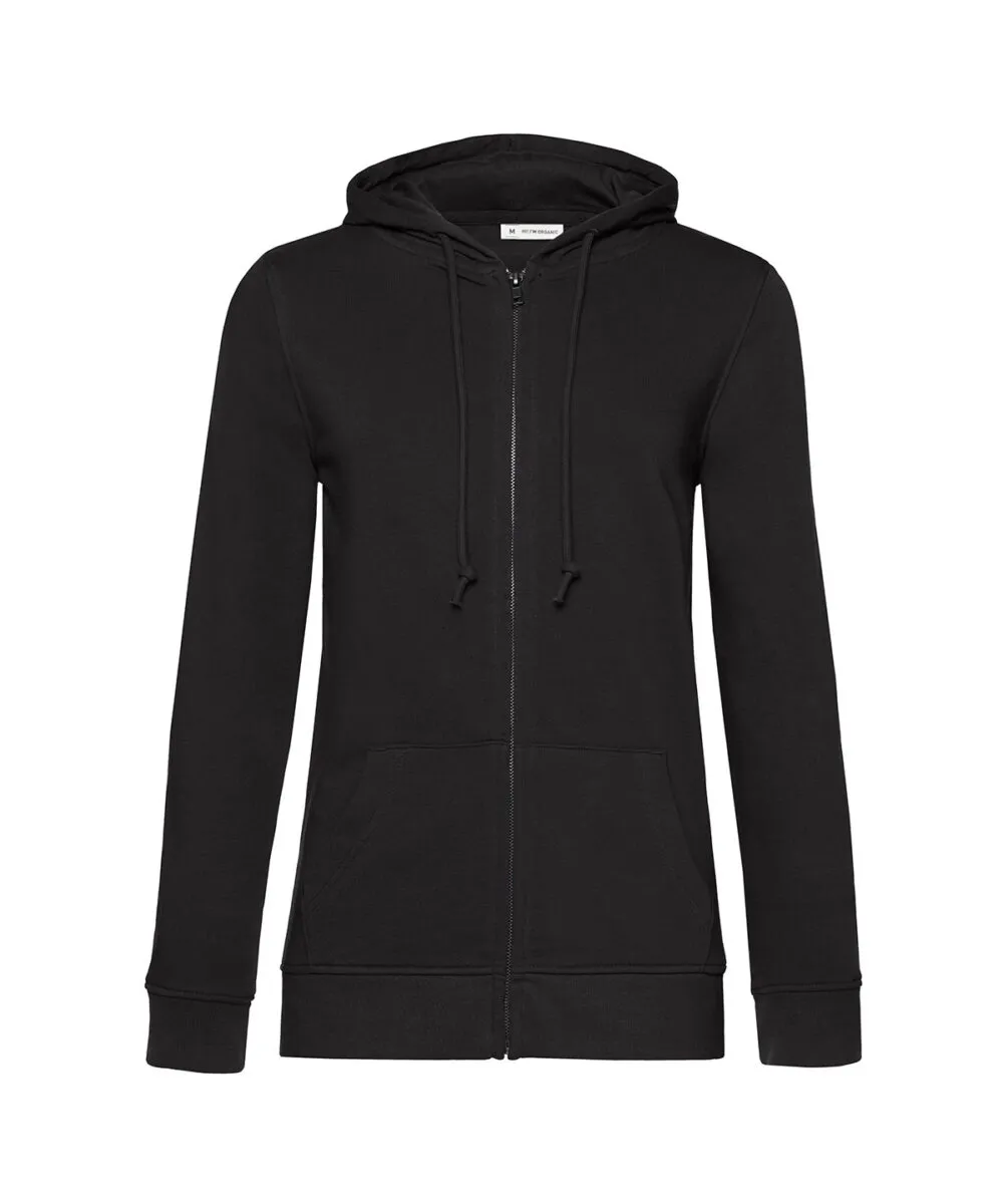 B&C Inspire Zipped Hood /women in Black Pure