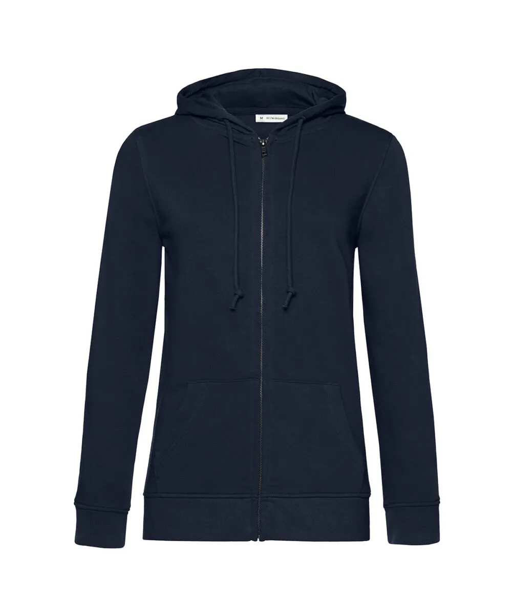 B&C Inspire Zipped Hood /women in Navy Blue