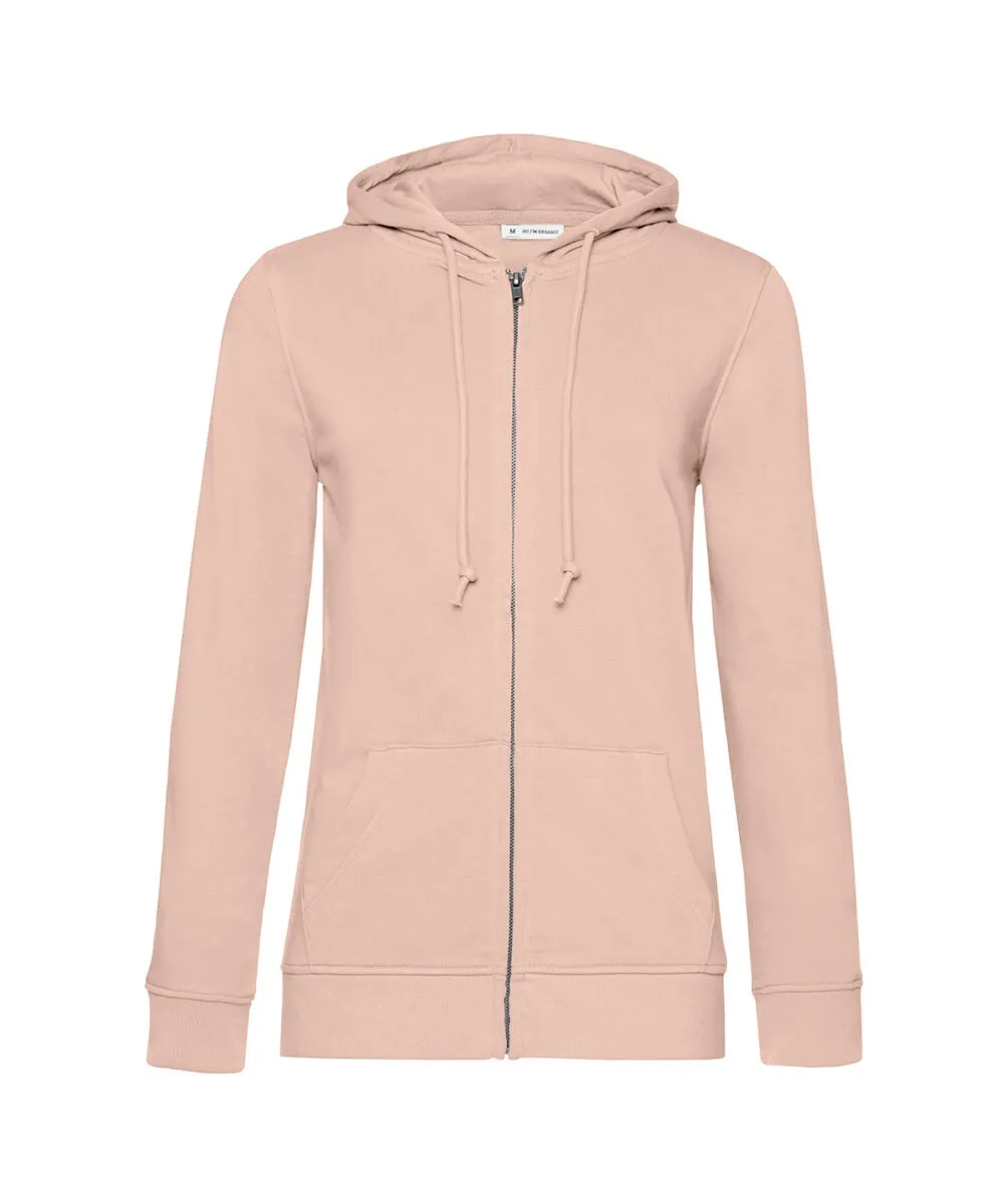 B&C Inspire Zipped Hood /women in Soft Rose