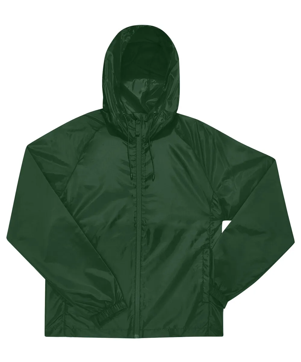 B&C Reset lined windbreaker in Bottle Green