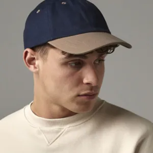 Low-profile heavy brushed cotton cap