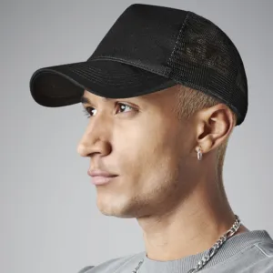 Microknit snapback trucker