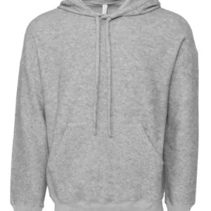 Unisex sueded fleece pullover hoodie