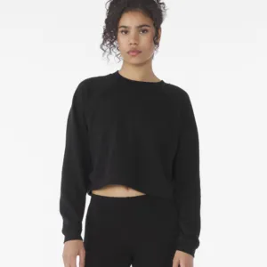 Women's raglan pullover fleece