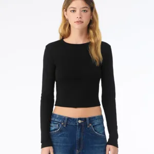 Women’s micro rib long sleeve baby t-shirt