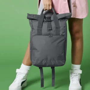 Twin handle roll-top backpack