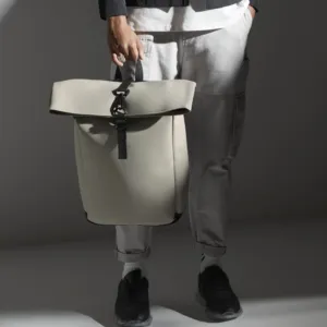 Matte PU rolltop backpack
