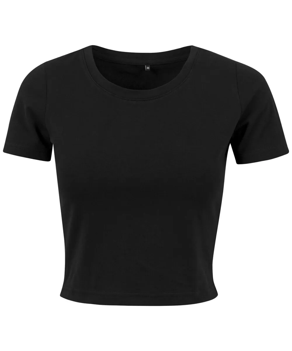 Women's cropped tee in Black