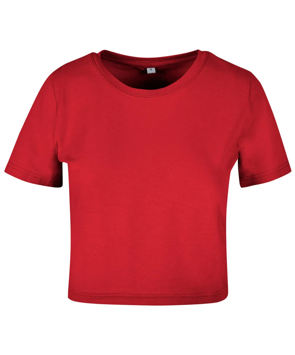 Women's cropped tee in City Red