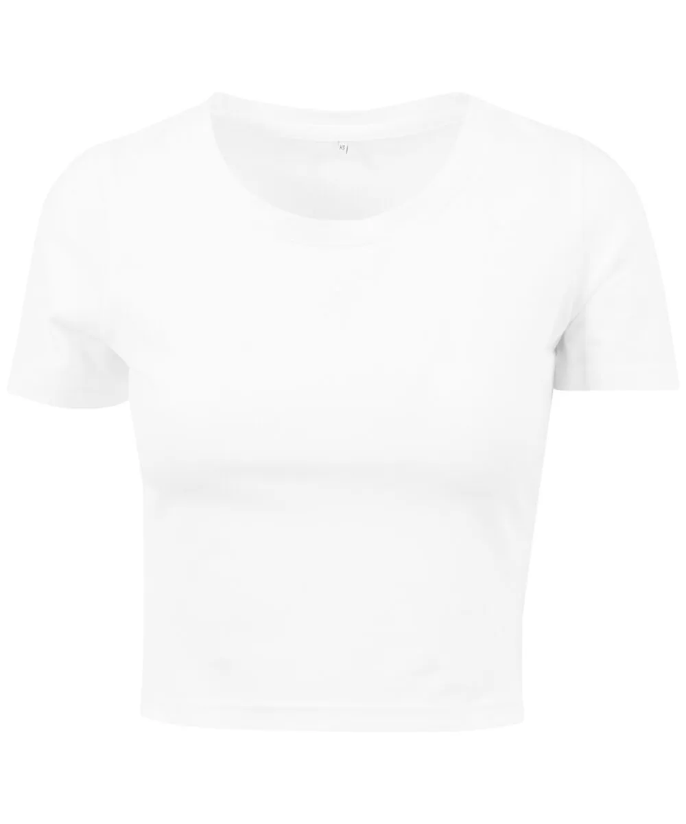 Women's cropped tee in White