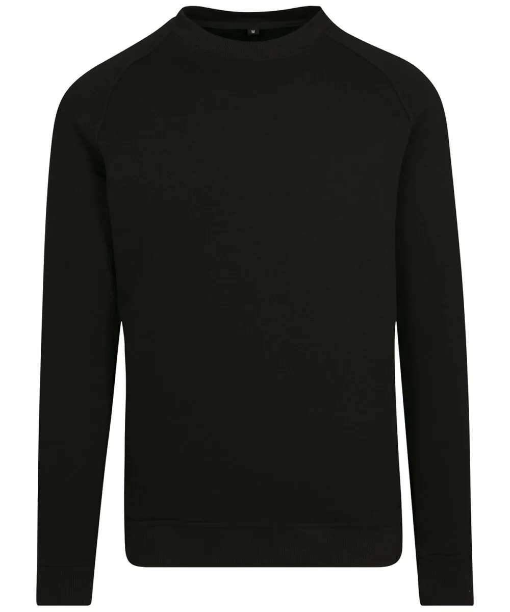 Raglan sweat crew neck in Black