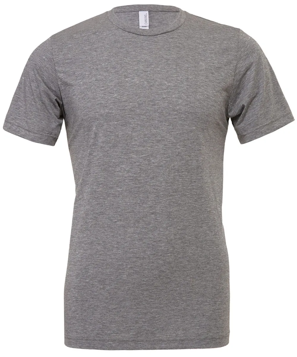 Unisex triblend crew neck t-shirt in Grey Triblend