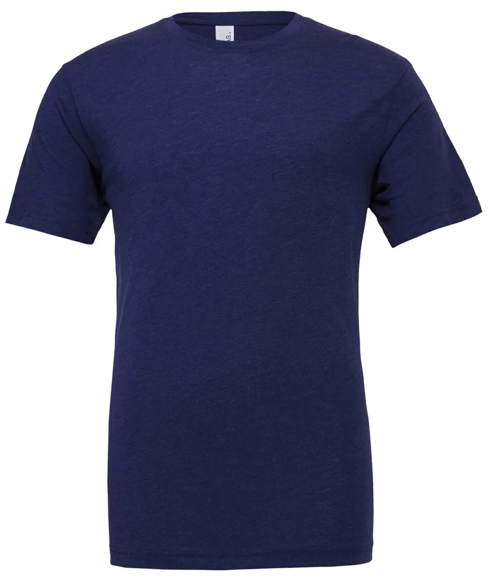 Unisex triblend crew neck t-shirt in Navy Triblend
