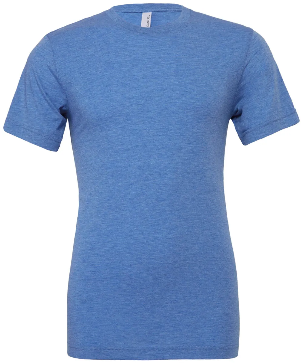 Unisex triblend crew neck t-shirt in True Royal Triblend