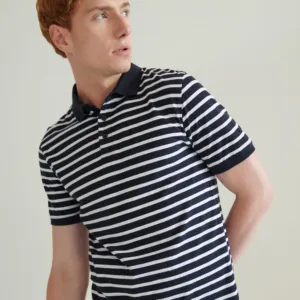 Striped Jersey polo shirt