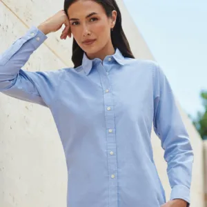 Women's classic long sleeve Oxford shirt