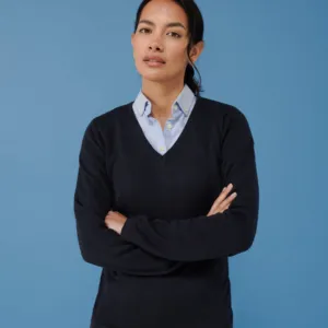 Women's 12 gauge v-neck jumper