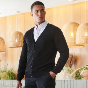 V-button cardigan
