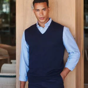 Sleeveless v-neck jumper