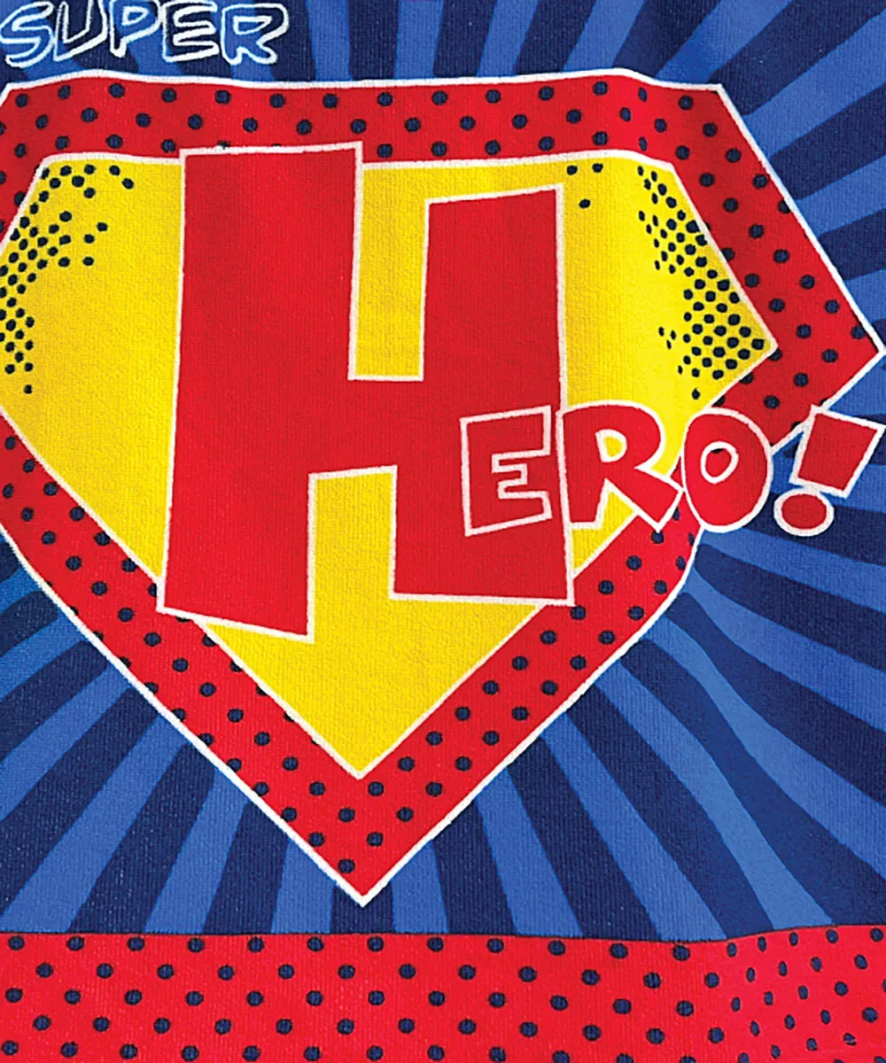 Kids microfibre changing robe in Super Hero