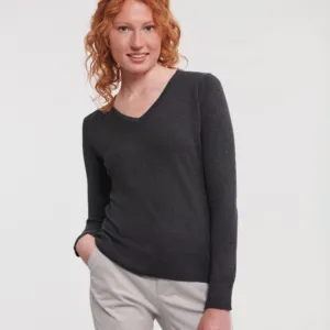 Women's v-neck knitted sweater