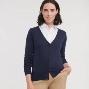 Women's v-neck knitted cardigan