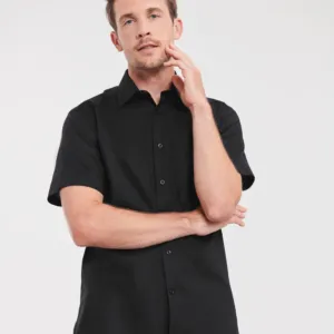 Short sleeve easycare tailored Oxford shirt