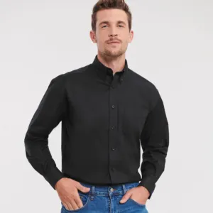 Long sleeve easycare Oxford shirt
