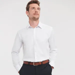 Long sleeve herringbone shirt