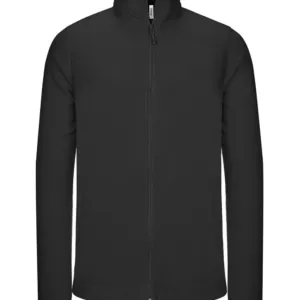 Full-zip microfleece jacket in Black
