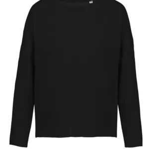 Ladies' oversized sweatshirt in Black