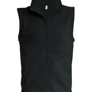 Luca men's microfleece gilet in Black*