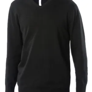 Men's V-neck jumper in Black