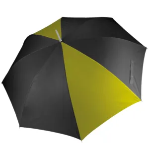 Golf umbrella in Black/Burnt Lime