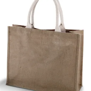 Jute beach bag. in Cappuccino