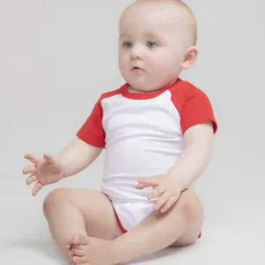 Essential short-sleeved baseball bodysuit