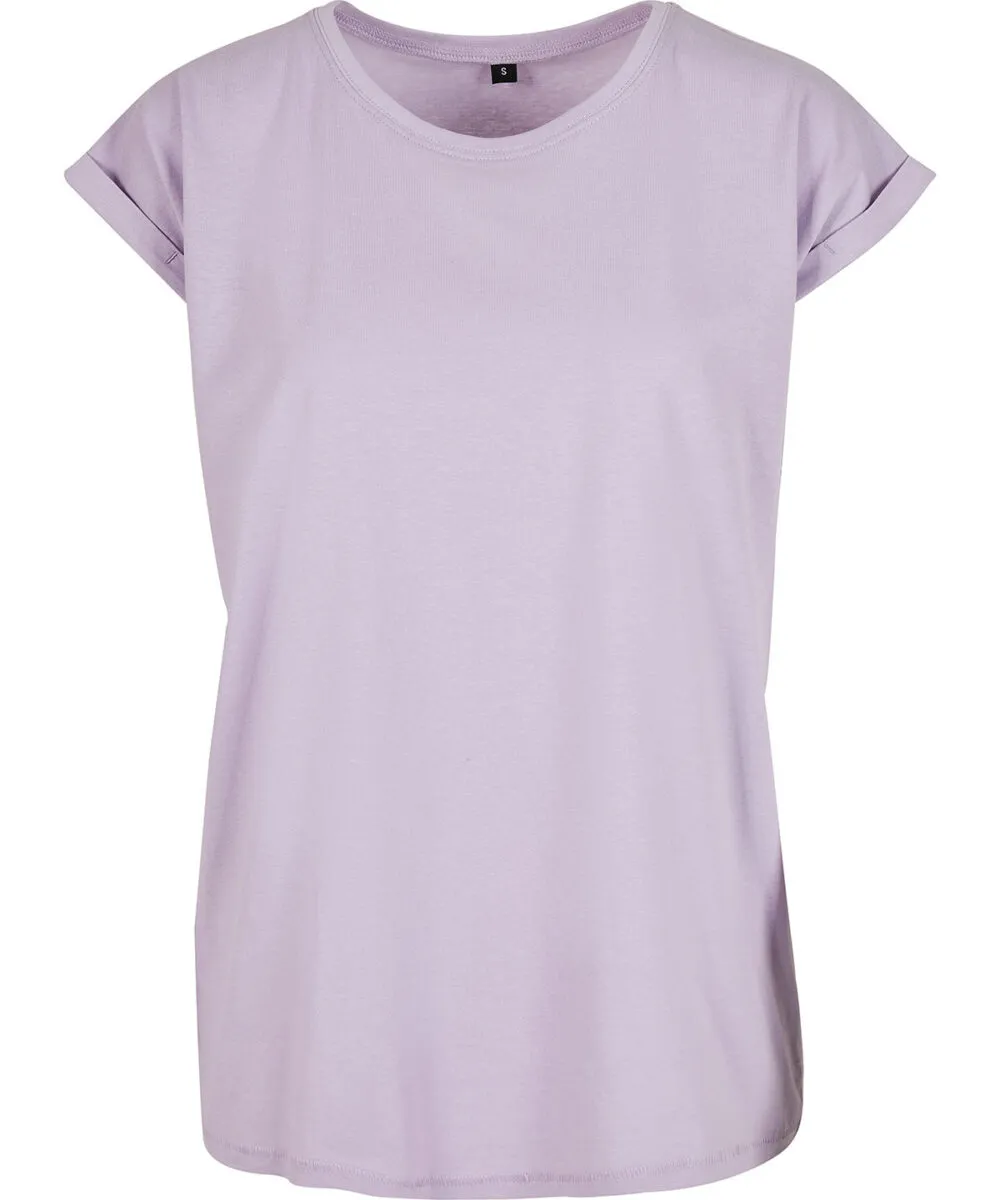 Women’s regular extended shoulder tee in Lilac