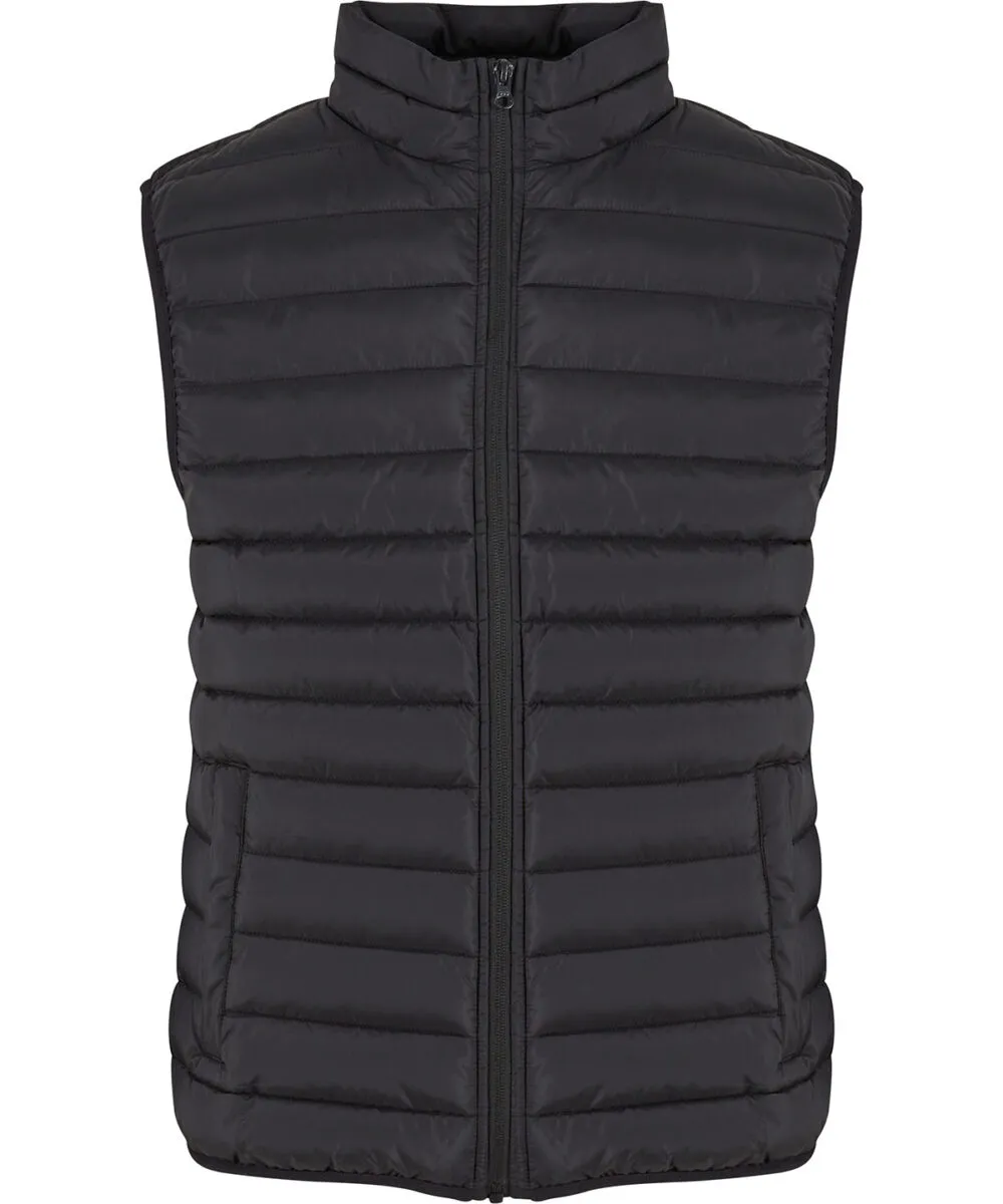 Light puffer vest in Black