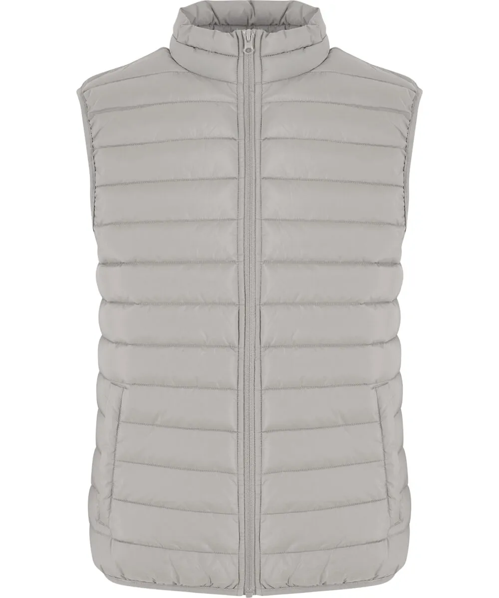 Light puffer vest in Light Asphalt