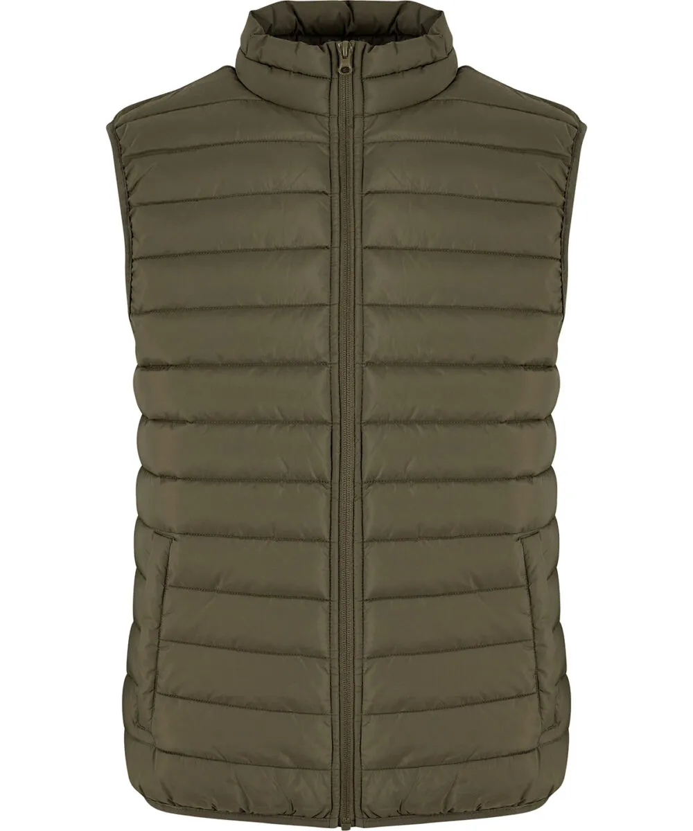 Light puffer vest in Olive