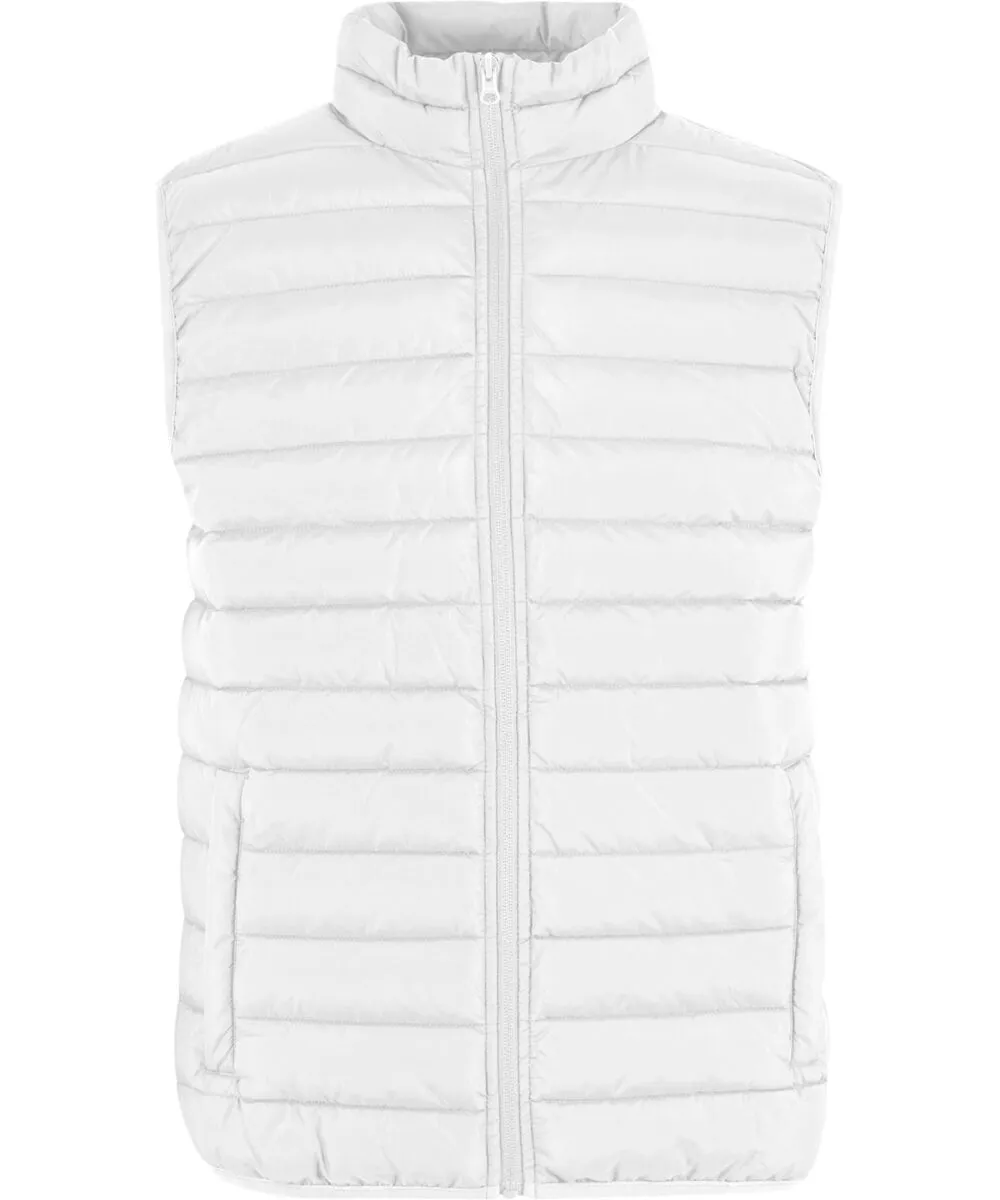 Light puffer vest in White