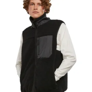Bonded sherpa vest