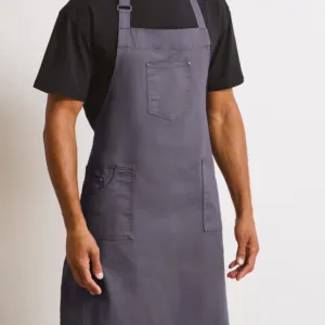 Chino cotton bib apron